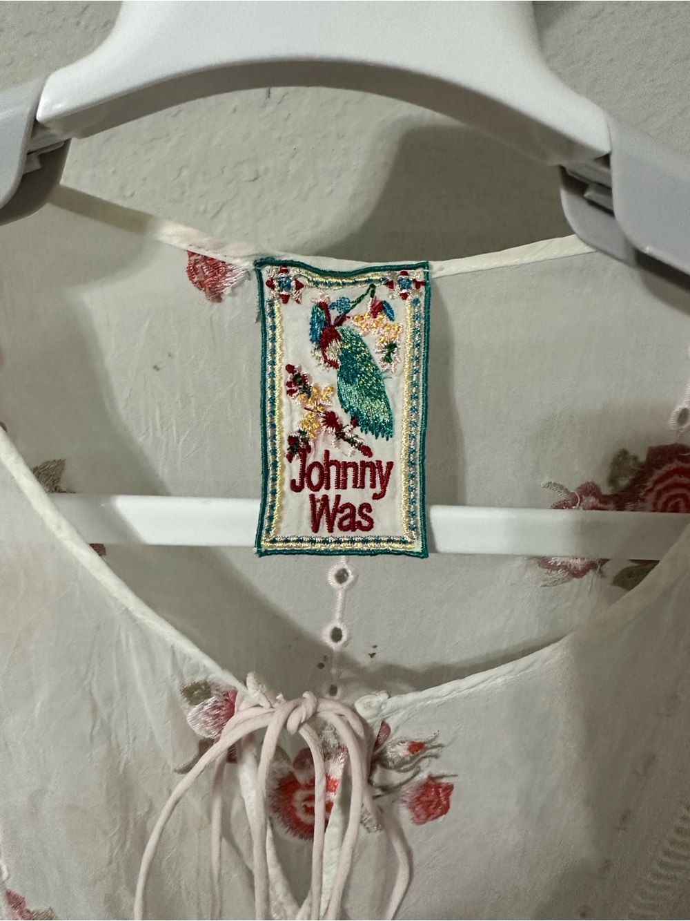 Johnny Was Nova tassel white embroidered top in size Small. - Picture 10 of 10